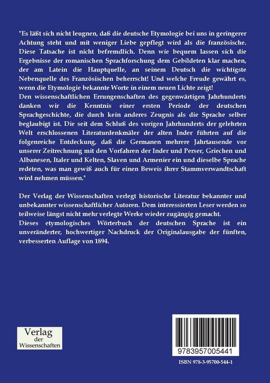 Produktbild: Etymologisches W&ouml;rterbuch der deutschen Sprache