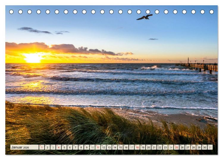 Produktbild: Der sch&ouml;ne Norden Deutschlands (Tischkalender 2026 DIN A5 quer), CALVENDO Monatskalender