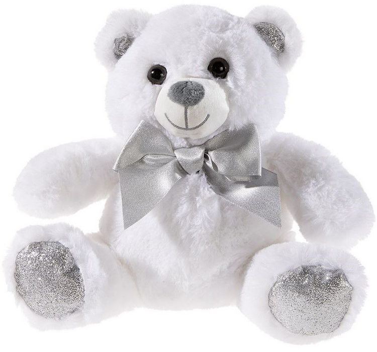 Produktbild: Heunec 494558 - B&Auml;R wei&szlig; mit Schleife, 25 cm