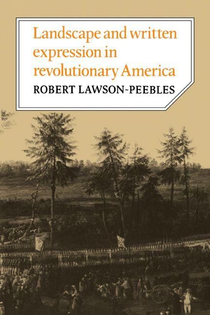Produktbild: Landscape and Written Expression in Revolutionary America