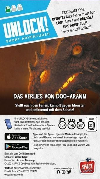 Produktbild: Space Cowboys - Unlock! Short Adventures: Das Verlies