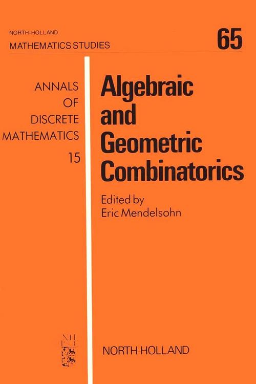 Produktbild: Algebraic and Geometric Combinatorics