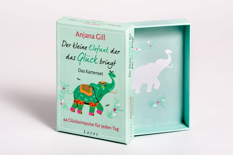 Produktbild: Der kleine Elefant, der das Gl&uuml;ck bringt &ndash; Das Kartenset