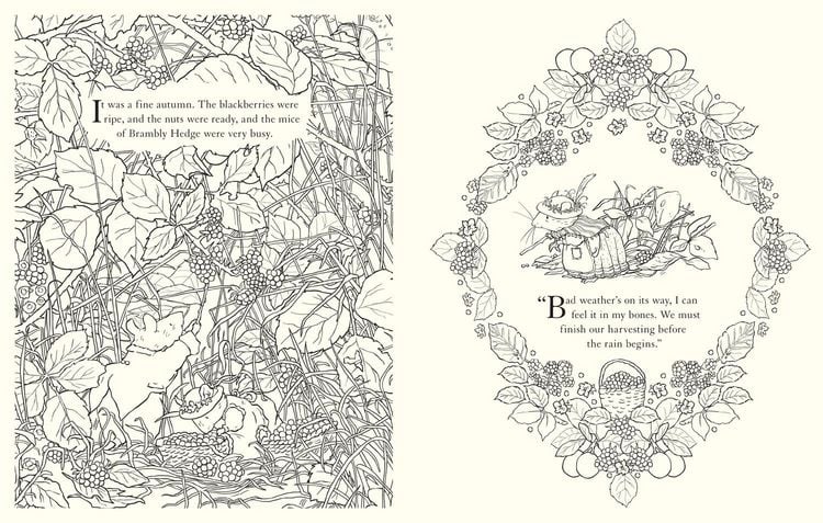 Produktbild: Brambly Hedge: Festive Colouring Book