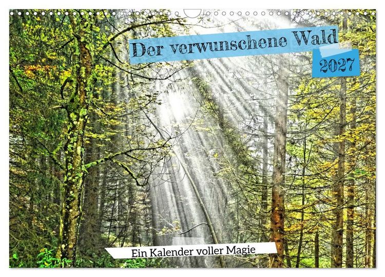 Produktbild: Verwunschene Waldtr&auml;ume: Ein Kalender voller Magie (Wandkalender 2027 DIN A3 quer), CALVENDO Monatskalender