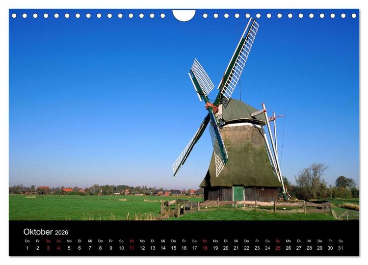 Produktbild: Ostfriesland (Wandkalender 2026 DIN A4 quer), CALVENDO Monatskalender