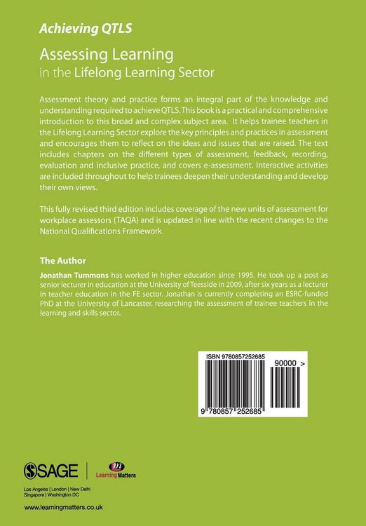 Produktbild: Assessing Learning in the Lifelong Learning Sector