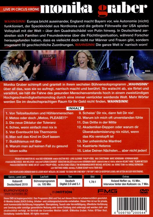 Produktbild: Monika Gruber - Wahnsinn! - Live im Circus Krone