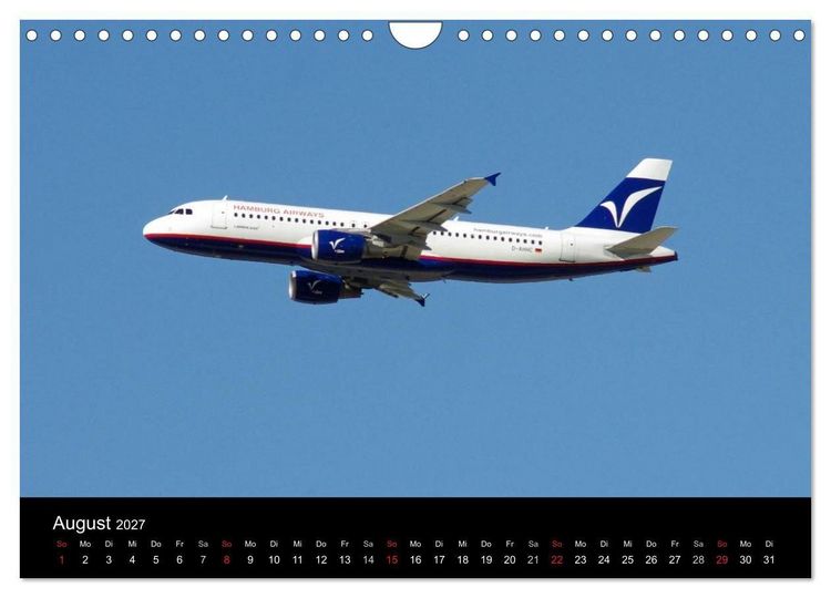 Produktbild: Deutsche Airlines (Wandkalender 2027 DIN A4 quer), CALVENDO Monatskalender
