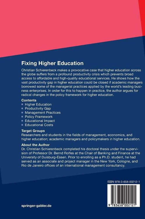 Produktbild: Fixing Higher Education