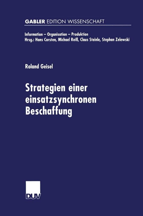 Produktbild: Strategien einer einsatzsynchronen Beschaffung
