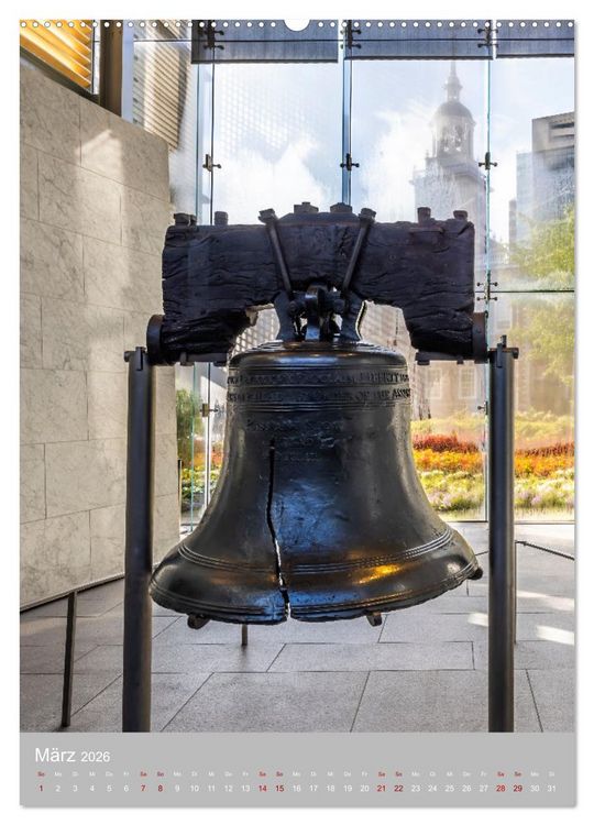 Produktbild: PHILADELPHIA Besondere Augenblicke erleben (Wandkalender 2026 DIN A2 hoch), CALVENDO Monatskalender