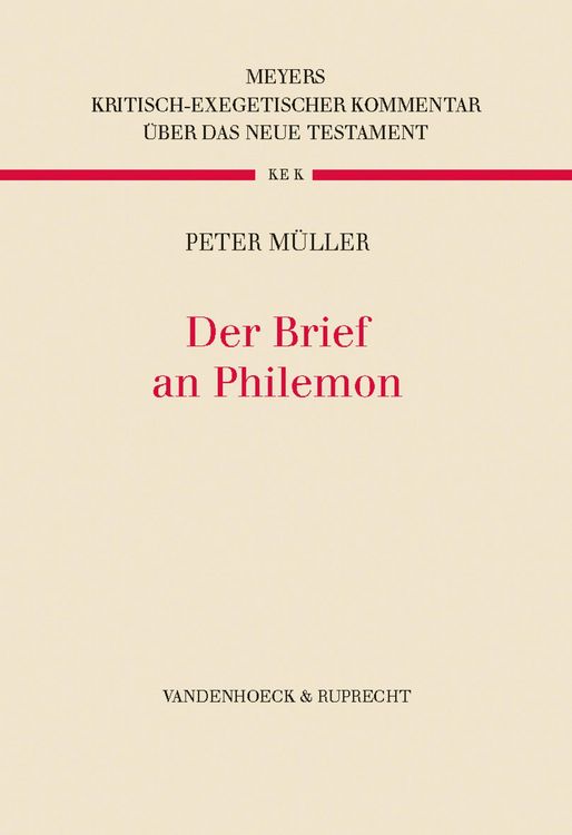 Produktbild: Der Brief an Philemon