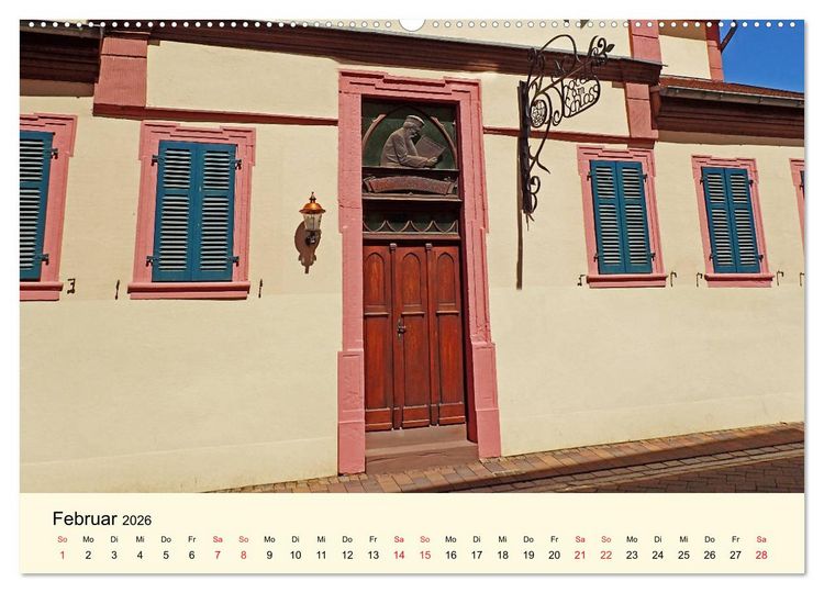 Produktbild: Sch&ouml;nes Alzey - Fachwerk, Wein und Rossmarktplatz (Wandkalender 2026 DIN A2 quer), CALVENDO Monatskalender