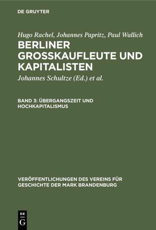 Produktbild: &Uuml;bergangszeit und Hochkapitalismus