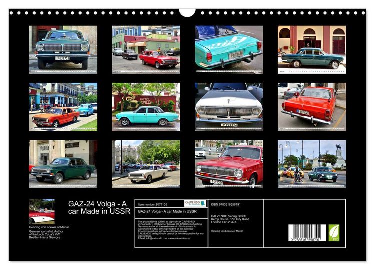 Produktbild: GAZ-24 Volga - A car Made in USSR (Wall Calendar 2026 DIN A3 landscape), CALVENDO 12 Month Wall Calendar