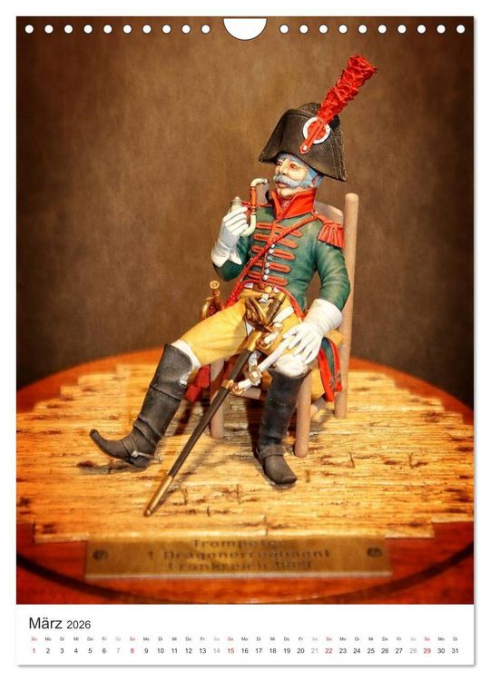 Produktbild: Historische Modellbaufiguren 2026 (Wandkalender 2026 DIN A4 hoch), CALVENDO Monatskalender