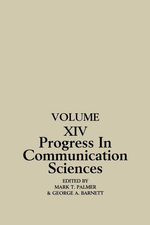 Produktbild: Progress in Communication Sciences, Volume 14