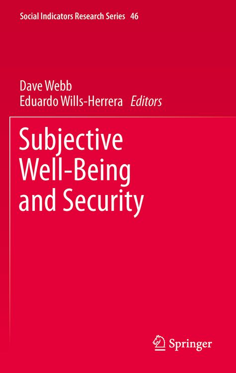 Produktbild: Subjective Well-Being and Security