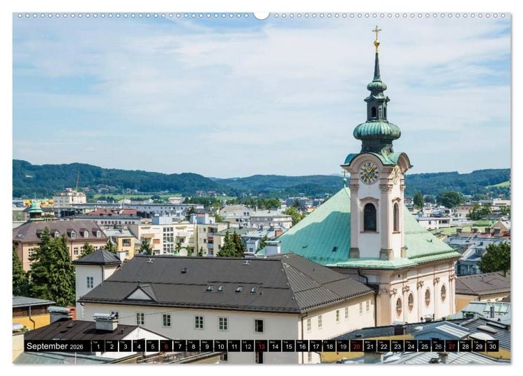 Produktbild: SALZBURG Lovely Old Town (High Quality Premium Wall Calendar 2026 DIN A2 landscape),CALVENDO 12 Month Wall Calendar