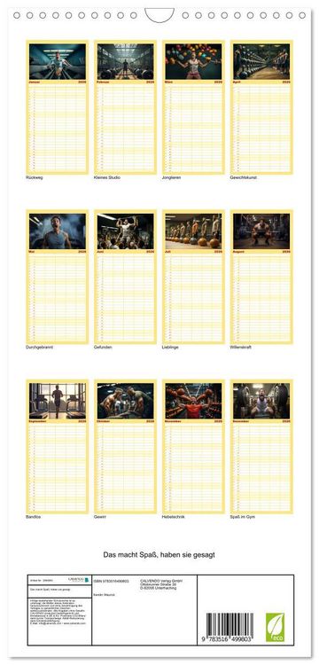 Produktbild: Familienplaner 2026 - Das macht Spa&szlig;, haben sie gesagt mit 5 Spalten (Wandkalender, 21 x 45 cm) CALVENDO