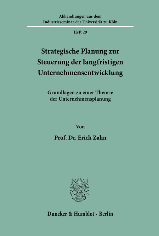 Produktbild: Strategische Planung zur Steuerung der langfristigen Unternehmensentwicklung.