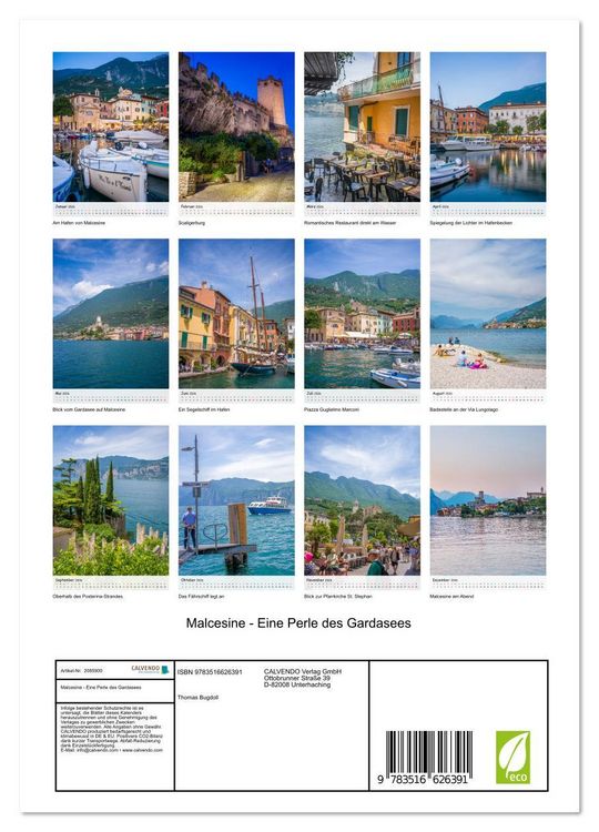 Produktbild: Malcesine - Eine Perle des Gardasees (Wandkalender 2026 DIN A4 hoch), CALVENDO Monatskalender