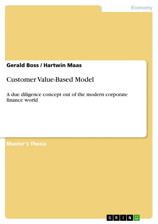 Produktbild: Customer Value-Based Model