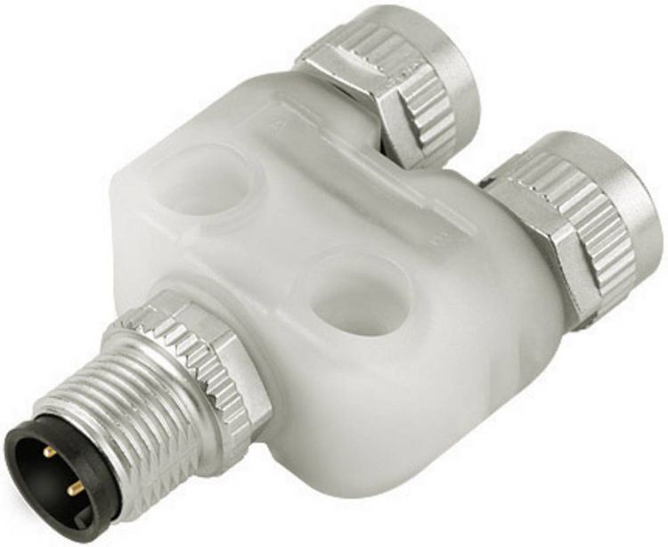Produktbild: binder 79-5236-00-04 Sensor-/Aktor-Verteiler und Adapter M12 Adapter, Y-Form Polzahl Sensoren: 4 1 St.