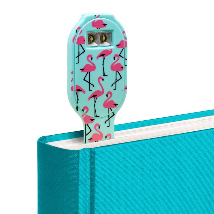 Produktbild: Flexilight RC (Flamingo) - wiederaufladbares Leselicht - 2 in 1 Leselampe & Lesezeichen - LED Leselicht - Geschenk für Leser, Buchliebhaber - Deutsche
