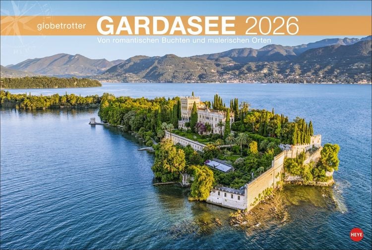 Produktbild: Gardasee Globetrotter Kalender 2026 - Von romantischen Buchten und malerischen Orten