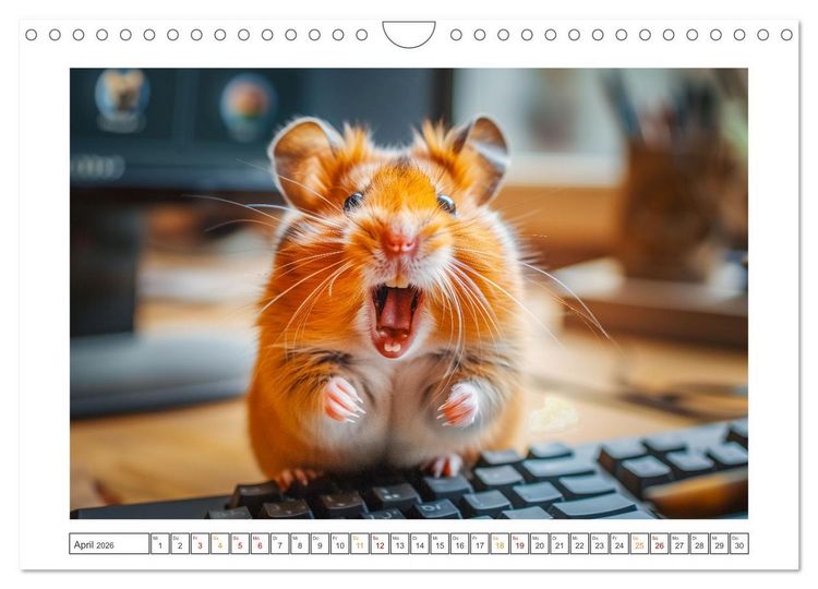Produktbild: Lustige Hamster (Wandkalender 2026 DIN A4 quer), CALVENDO Monatskalender