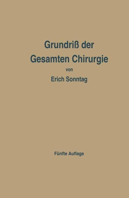 Produktbild: Grundri&szlig; der Gesamten Chirurgie