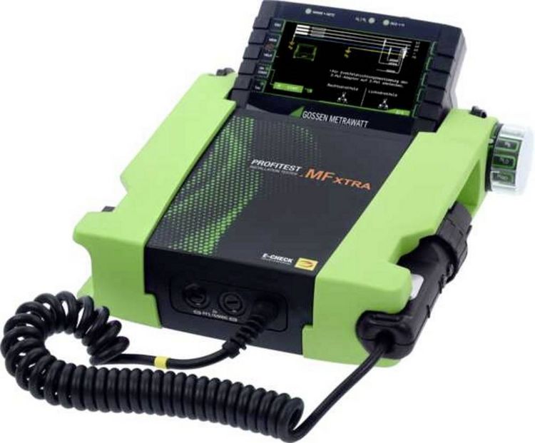 Produktbild: Gossen Metrawatt PROFiTEST MF XTRA LEMONGREEN Ger&auml;tetester-Set, Ger&auml;tetester kalibriert (DAkkS-akkreditiertes Labor) VDE-Norm 0100, 0100-600, 0105,