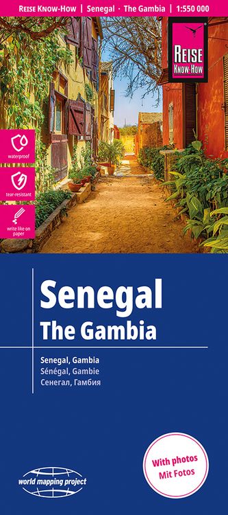 Produktbild: Reise Know-How Landkarte Senegal, Gambia (1:550.000)