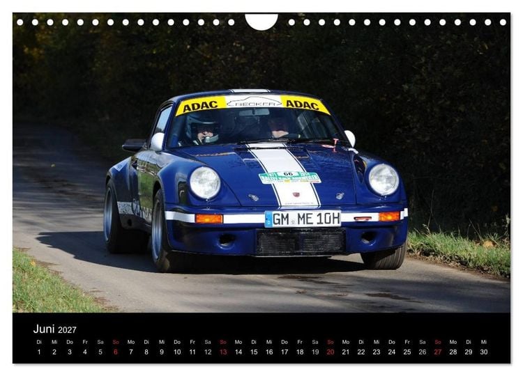 Produktbild: Bergrennen und Rallye im Porsche (Wandkalender 2027 DIN A4 quer), CALVENDO Monatskalender