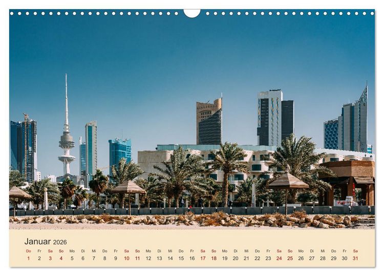 Produktbild: Kuwait - Moderne trifft Tradition (Wandkalender 2026 DIN A3 quer), CALVENDO Monatskalender