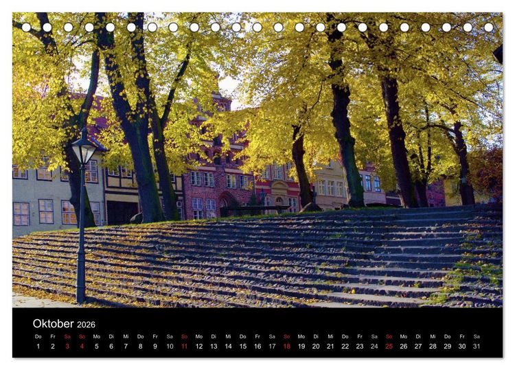 Produktbild: L&uuml;neburg und die L&uuml;neburger Heide (Tischkalender 2026 DIN A5 quer), CALVENDO Monatskalender