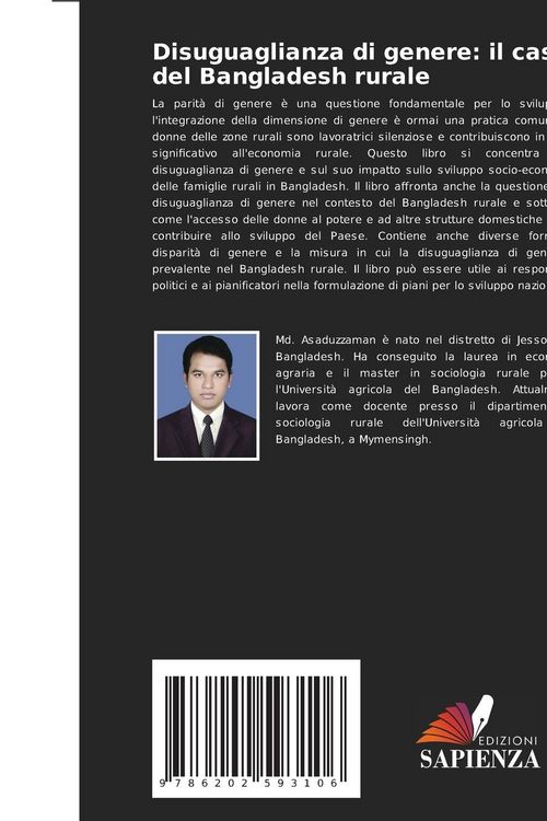 Produktbild: Disuguaglianza di genere: il caso del Bangladesh rurale