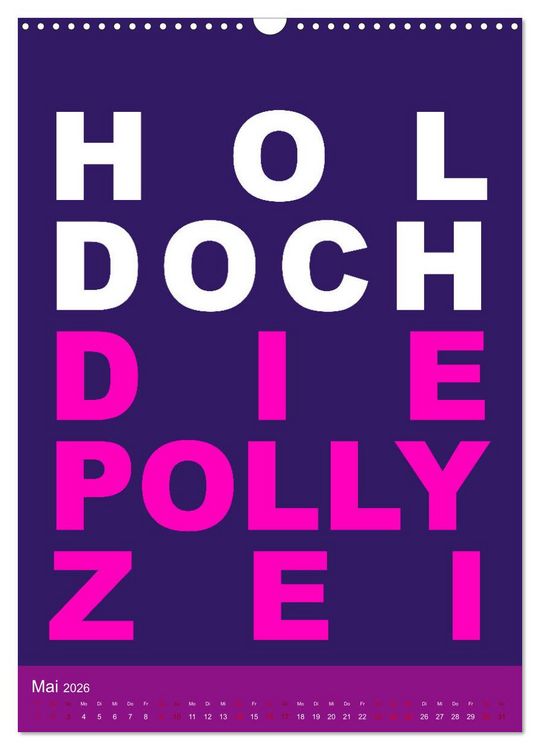 Produktbild: Aufstehen, Krone richten, weitergehen (Wandkalender 2026 DIN A3 hoch), CALVENDO Monatskalender