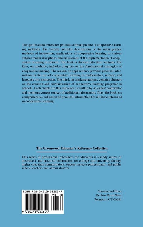 Produktbild: Handbook of Cooperative Learning Methods