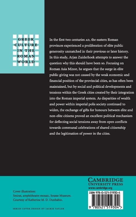 Produktbild: The Politics of Munificence in the Roman Empire