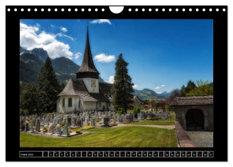 Produktbild: Paysages suisses (Calendrier mural 2026 DIN A4 vertical), CALVENDO calendrier mensuel