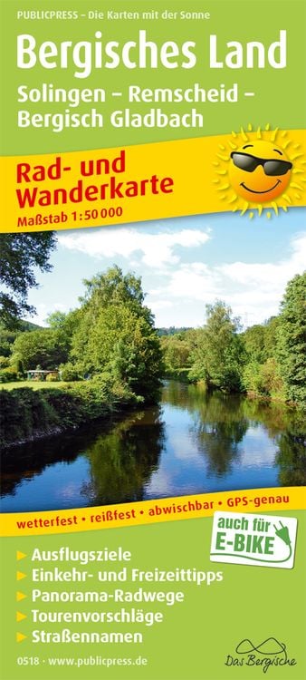 Bild vom Artikel Bergisches Land, Solingen - Remscheid - Bergisch Gladbach 1:50 000 vom Autor 