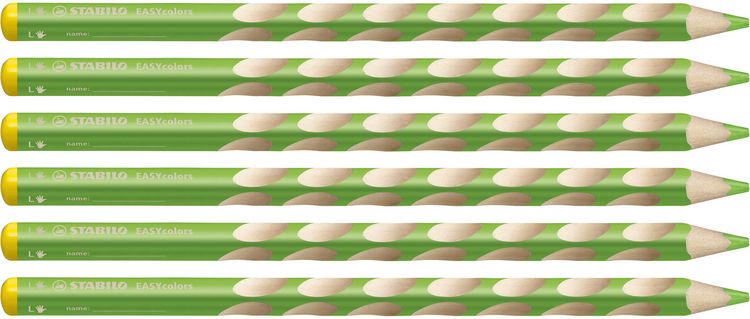 Produktbild: STABILO Ergonomischer Dreikant-Buntstift EASYcolors, f&uuml;r Linksh&auml;nder, hellgr&uuml;n