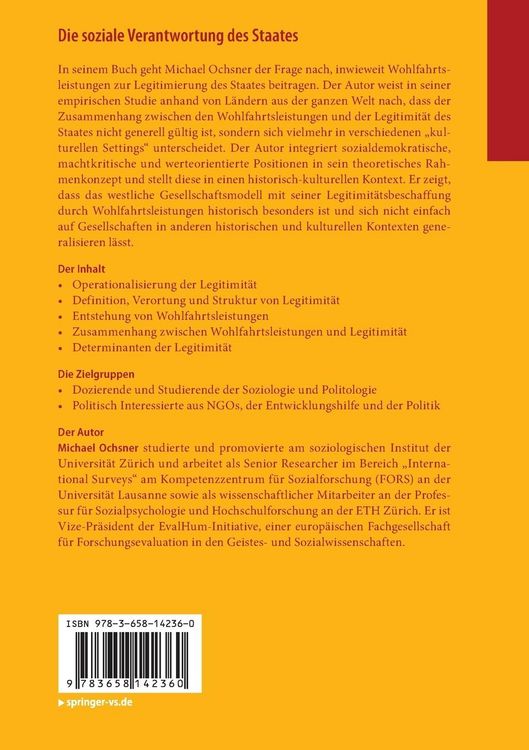 Produktbild: Die soziale Verantwortung des Staates