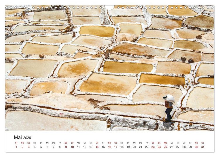 Produktbild: Geheimnisvolles Peru (Wandkalender 2026 DIN A3 quer), CALVENDO Monatskalender