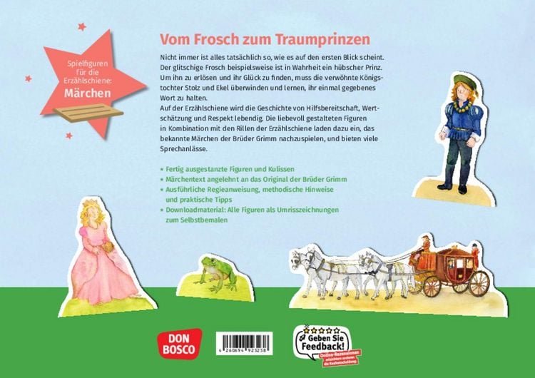 Produktbild: Der Froschk&ouml;nig. Erz&auml;hlschienen-Figurenset