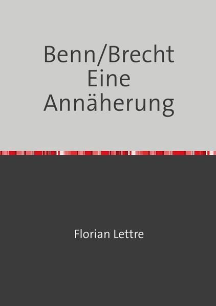 Produktbild: Benn/Brecht Eine Ann&auml;herung