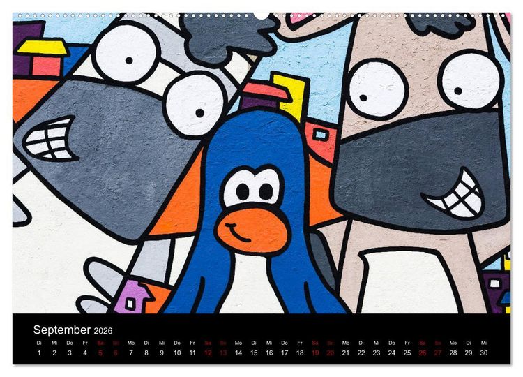 Produktbild: Graffiti und Street Art in La Paz (Wandkalender 2026 DIN A2 quer), CALVENDO Monatskalender